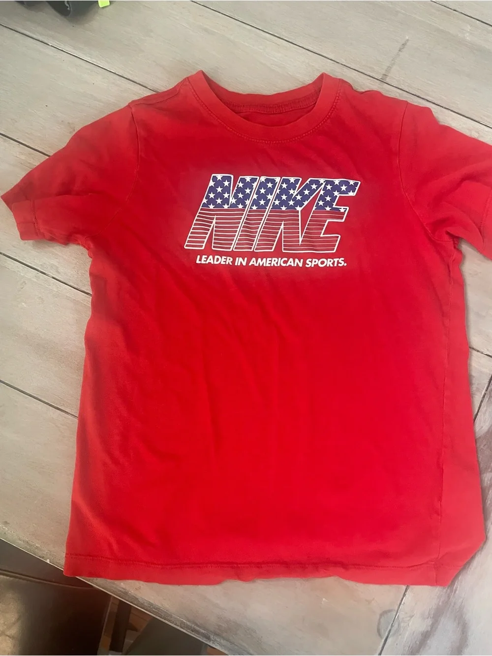 Nike Red Kids' Graphic Tee with Stars